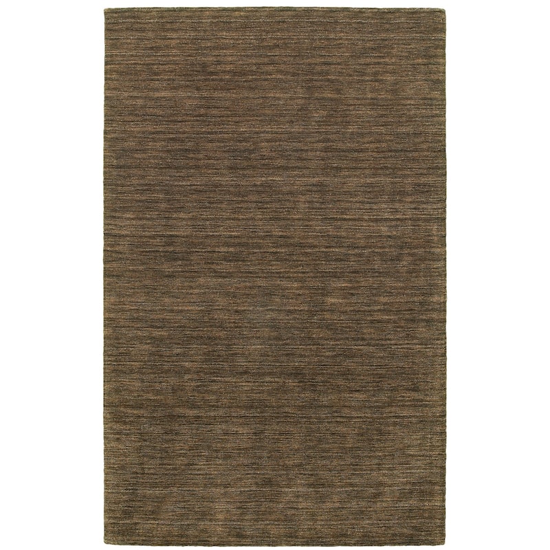HomeRoots Solid Color Modern Rectangle Area Rug