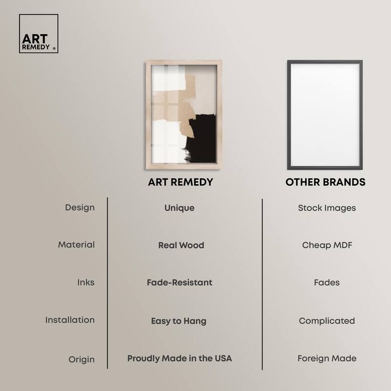 Beige and Black II Shadowbox by Art Remedy