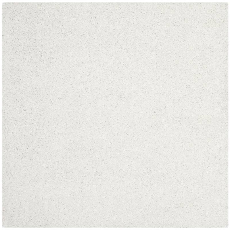 SAFAVIEH Monterey Handmade Shag Area Rug - 5' x 5' Square - White