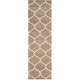 preview thumbnail 90 of 164, SAFAVIEH Hudson Shag Ogee Trellis 2-inch Thick Area Rug 2'3" x 14' Runner - Beige/Ivory - Runner