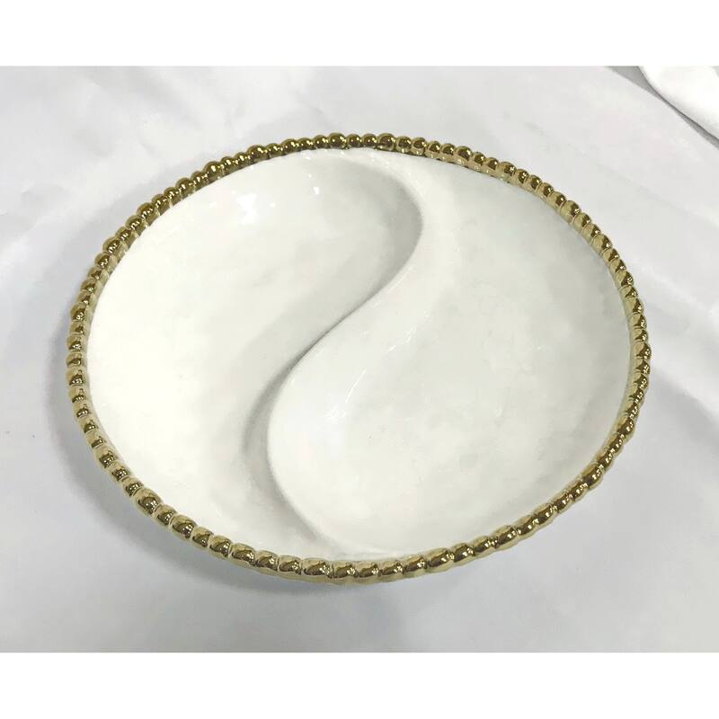 9" Bead 2-Section Platter