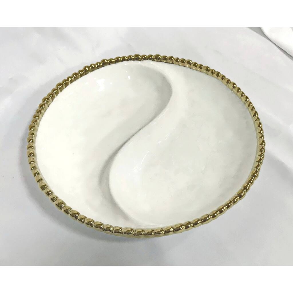 9" Bead 2-Section Platter