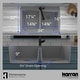 preview thumbnail 15 of 60, Karran Drop-In Quartz 34 in. 1-Hole 50/50 Double Bowl Kitchen Sink Kit