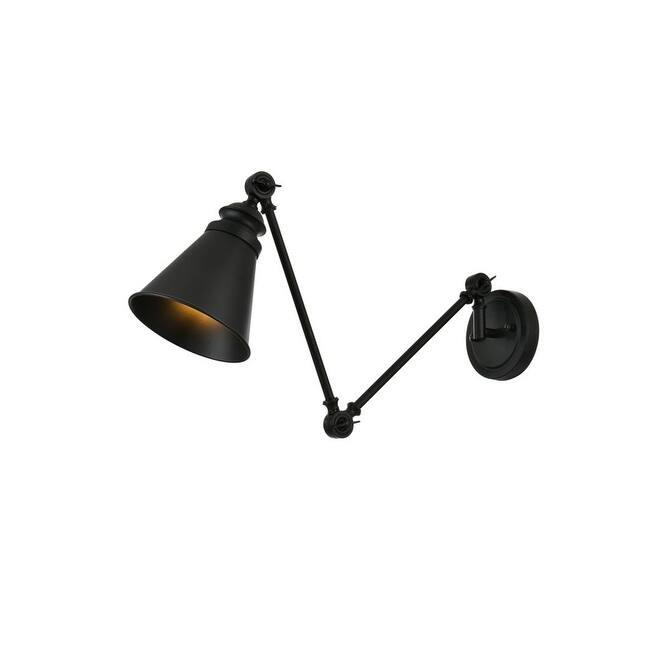 Elegant Lighting LD7323W6 Vesa 18" Tall Bathroom Sconce - Black