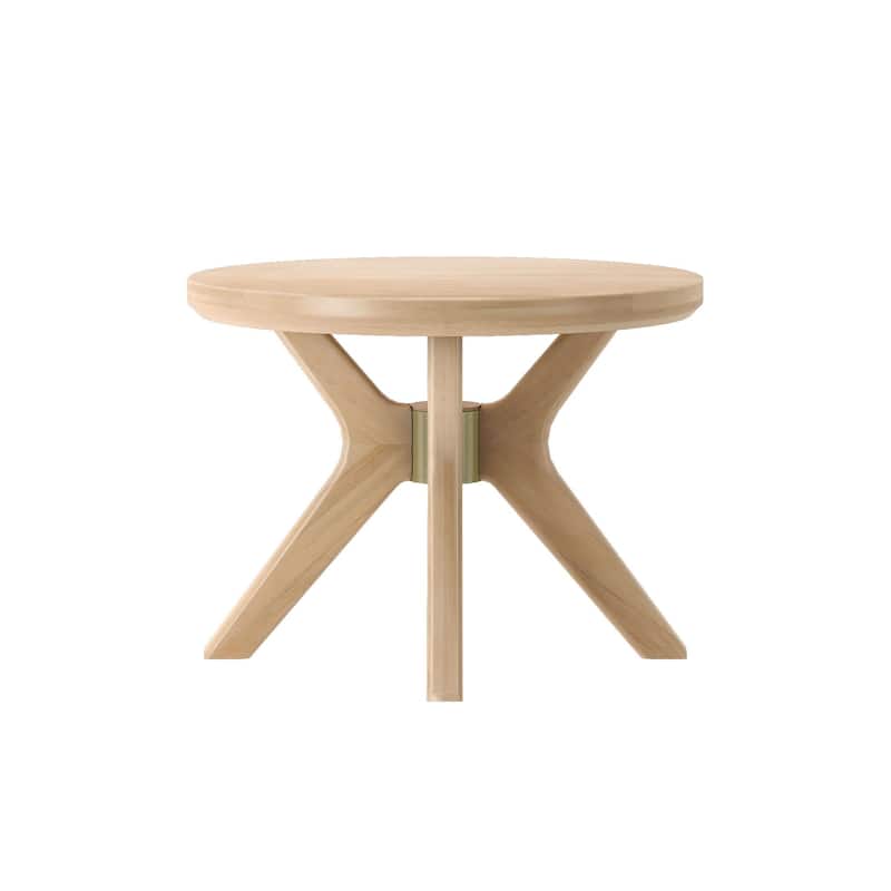 Plank and Beam Verso Round Side Table - 24"