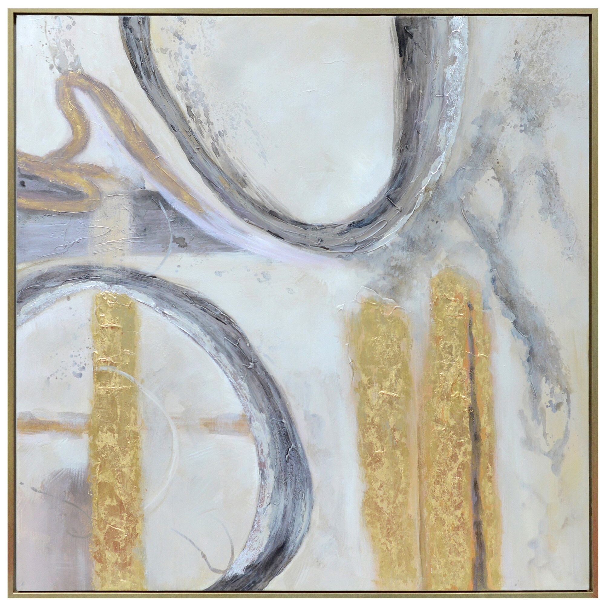 Shop Harp And Finial Hfw32918 Jensen 54 X 54 Framed Abstract