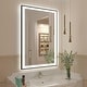 preview thumbnail 17 of 49, Extra Large Black Frame LED Bathroom Vanity Mirror with 3 Years Warranty and UL Certified 36x24