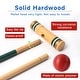 preview thumbnail 7 of 7, GSE™ Deluxe 6-Player Player Croquet Set with 6 Mallets & Croquet Balls, 9 Wickets, 2 Stakes and a Carrying Case - Croquet Set