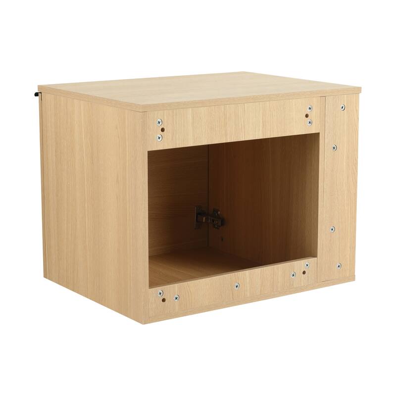 24" Oak Bathroom Vanity Cabinet with Generous Storage, Soft-Close Doors, and Easy Assembly (Sink Not Included)