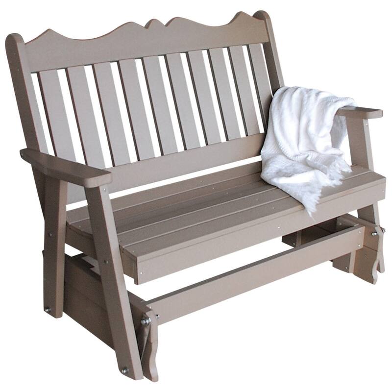 Poly 5' Royal English Glider - Weathered Wood