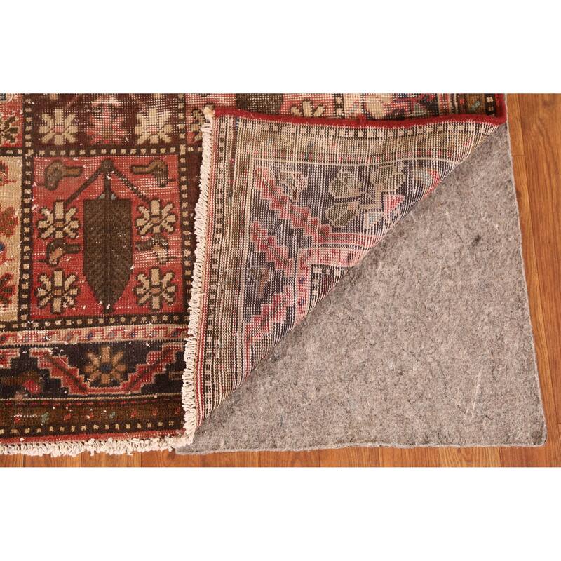 Hand Knotted Oriental 100% Wool Carpet Traditional Geometric Multi-Colored Bakhtiari Area Rug - 10' 2'' X 4' 11''