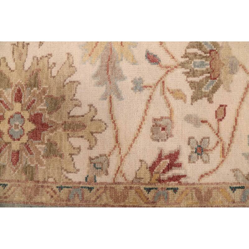 ECARPETGALLERY Hand-knotted Jules Serapi Ivory Wool Rug - 5'10 x 9'0