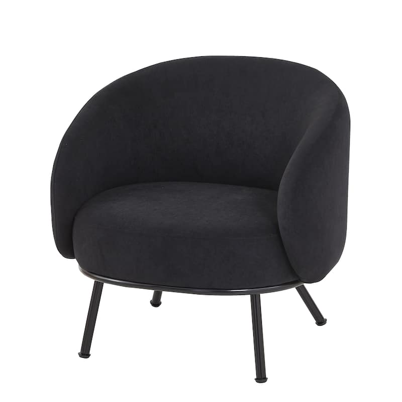Mid Century Barrel Back Indoor Accent Chair