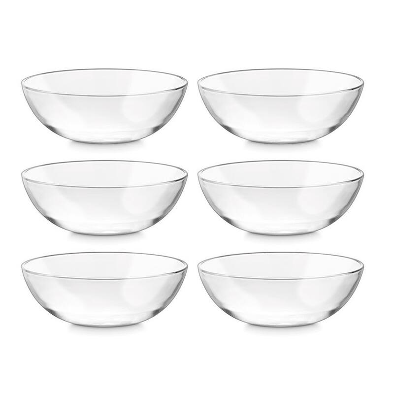 Glass Bowls For Soup - Dessert - 6.5" Diameter - Set of 6- 20 Oz. - 6.5" Diameter
