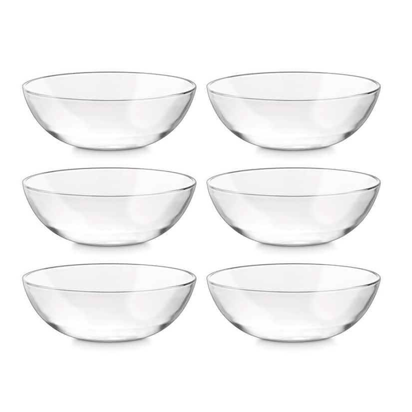 Glass Bowls For Soup - Dessert - 6.5" Diameter - Set of 6- 20 Oz. - 6.5" Diameter