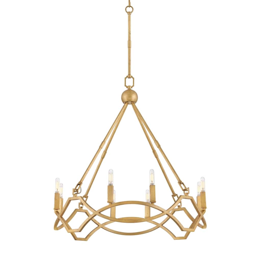 Hinkley Lighting 45784 Leona 8 Light 27" Wide Taper Candle Style