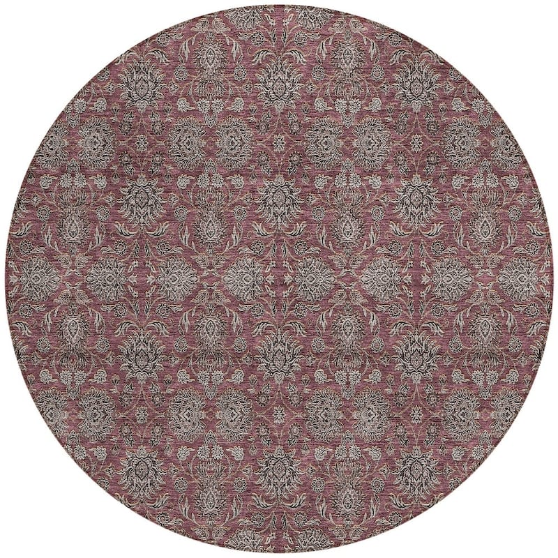 HomeRoots Floral Transitional Rectangle Outdoor Rug