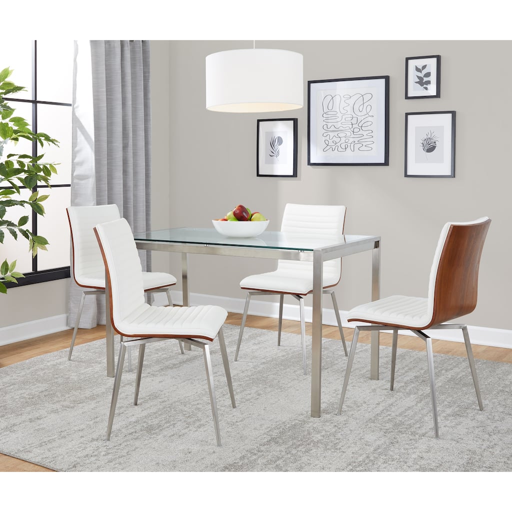 Strick & Bolton Forrest Tyra 5-Piece Dining Set with Swivel