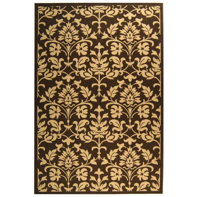 SAFAVIEH Courtyard Bettylou Indoor/ Outdoor Damask Area Rug