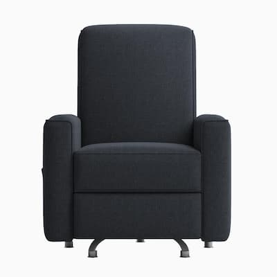 Mixoy Modern Recliner Chair with 360 Degree Swivel, Upholstered Push Back Single Nursery Recliner Sofa