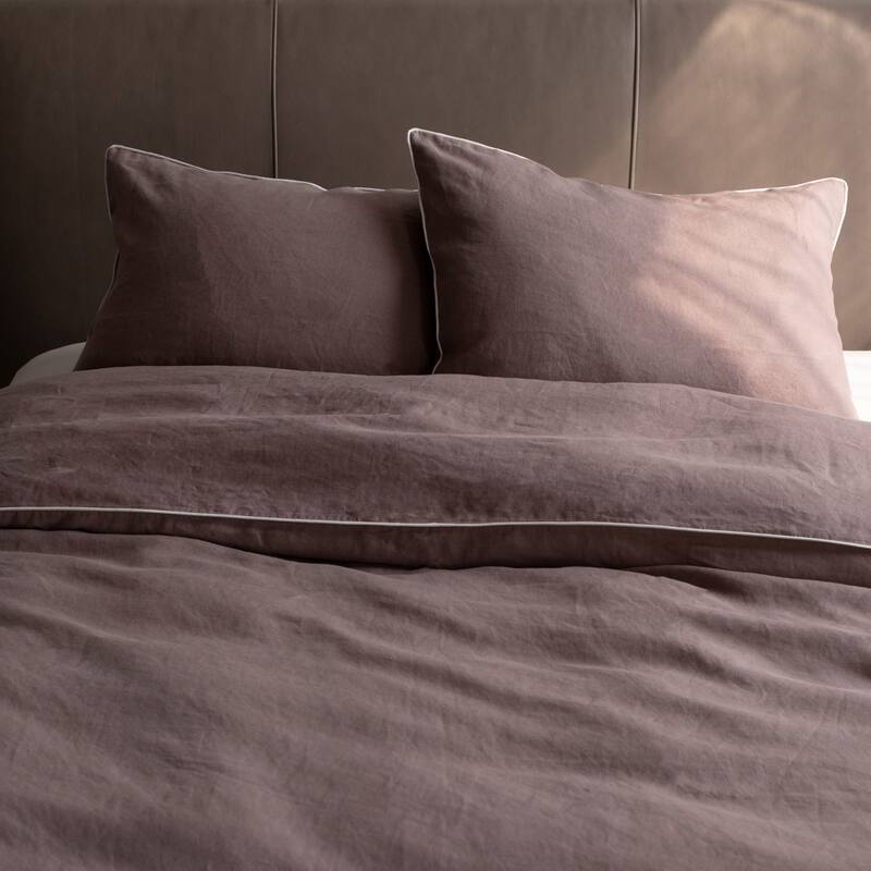 100% French Linen Pillowcase Set by BOKSER HOME