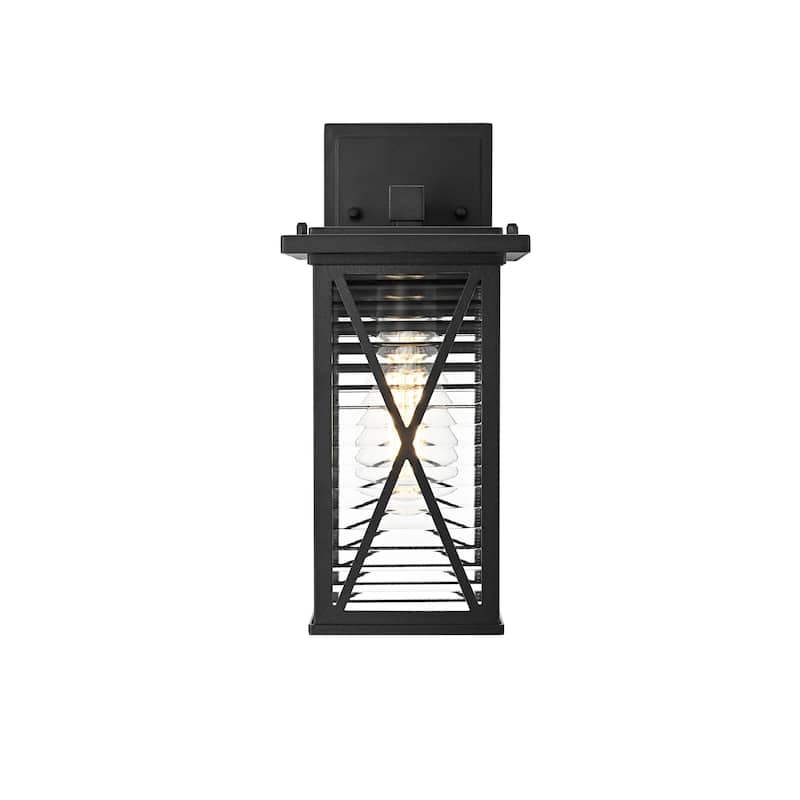 Kensington Outdoor Wall sconce in Black - 12"