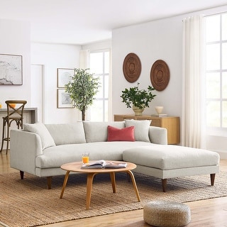 Zoya Down Filled Overstuffed Sofa and Ottoman Set - Bed Bath