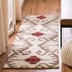 preview thumbnail 117 of 147, SAFAVIEH Handmade Wyndham Zvonka Modern Wool Rug 2'3" x 7' Runner - Ivory/Brown - Runner