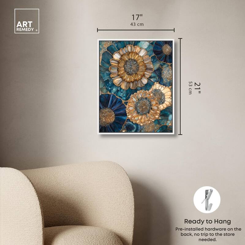 Opulent Geode I Canvas by Art Remedy