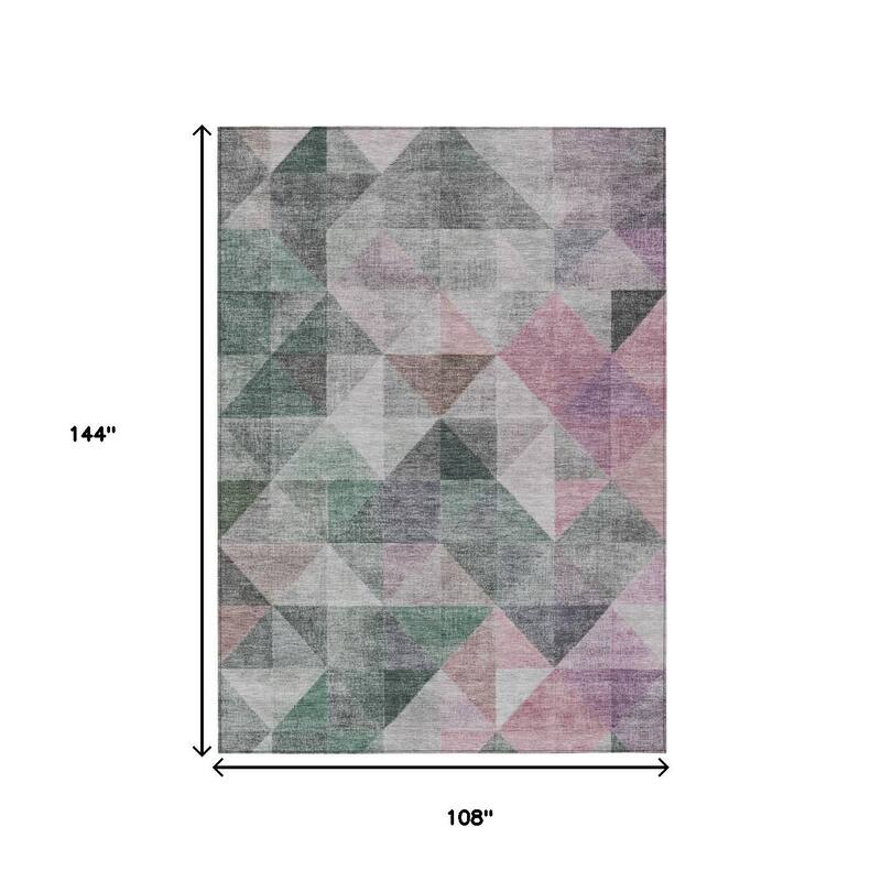 HomeRoots Geometric Transitional Rectangle Outdoor Rug