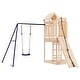 preview thumbnail 2 of 14, vidaXL Swing Set Outdoor Backyard Wooden Playground Equipment for Kids Age 3-8