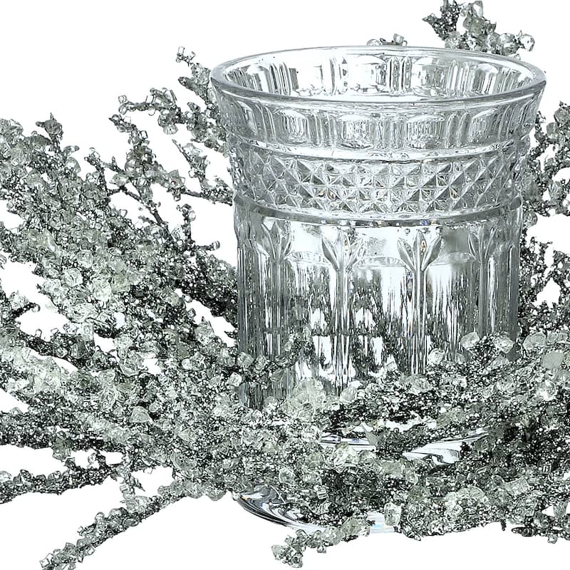 16" Premium Ice Spray With Hurricane Centerpiece