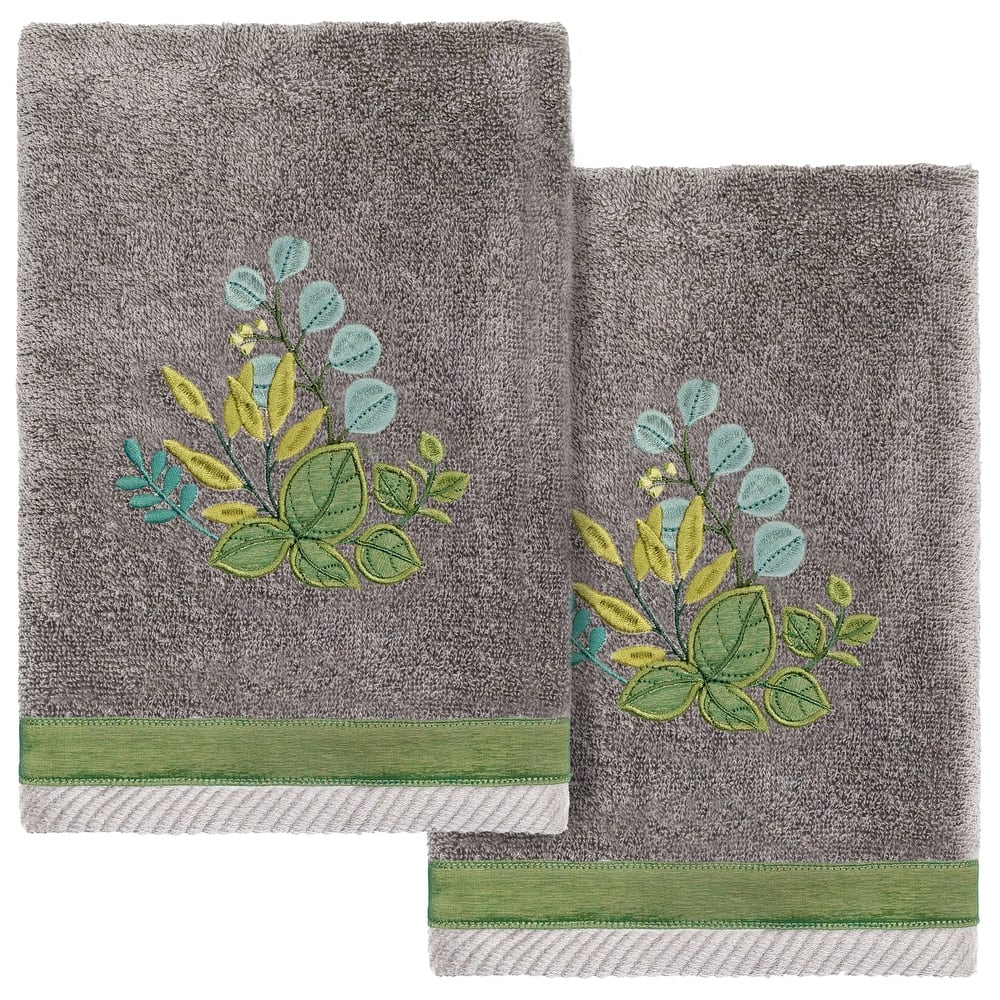 Authentic Hotel and Spa Turkish Cotton Botanica 2 PC Hand Towel Set