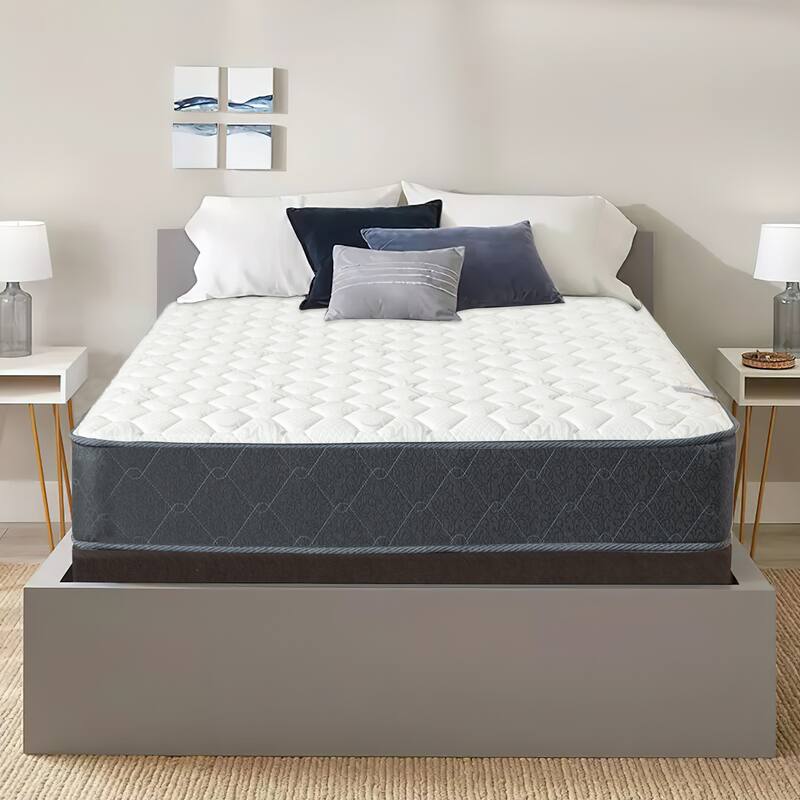 Onetan Mattress and Box Spring Set, 9-Inch Medium Tight Top Hybrid Mattress and 5" Wood Simple Assembly Box Spring