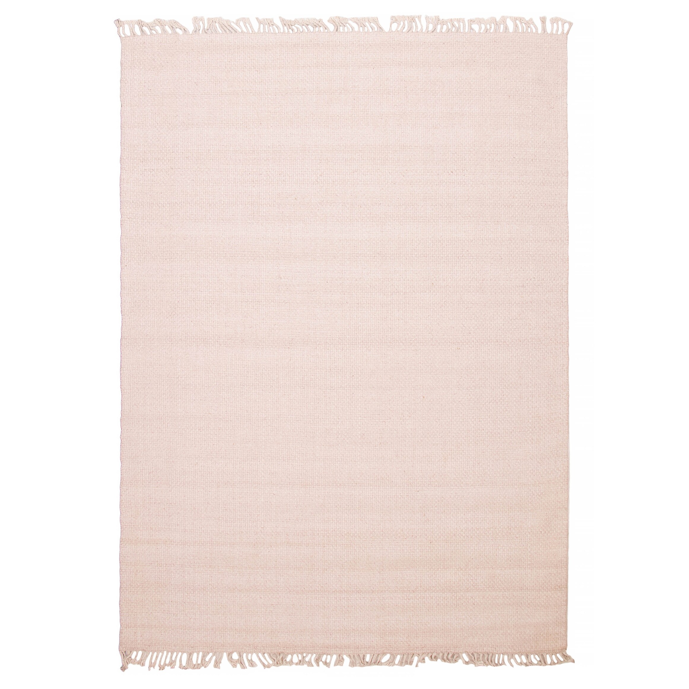 ECARPETGALLERY Braid weave Sienna Beige, Pink Wool Rug - 8'9 x 11'10