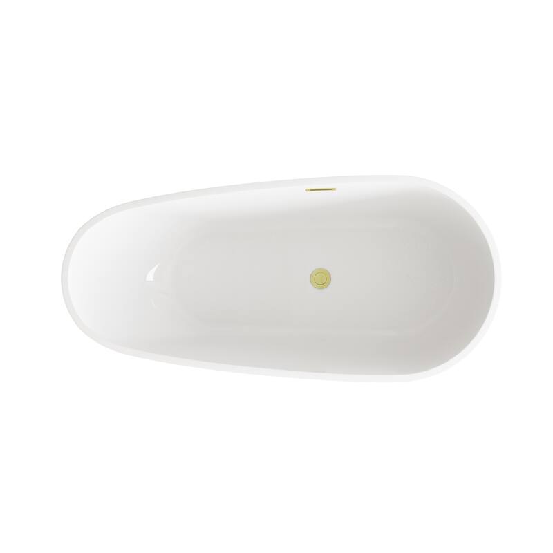Hillary Bathtub in Glossy White
