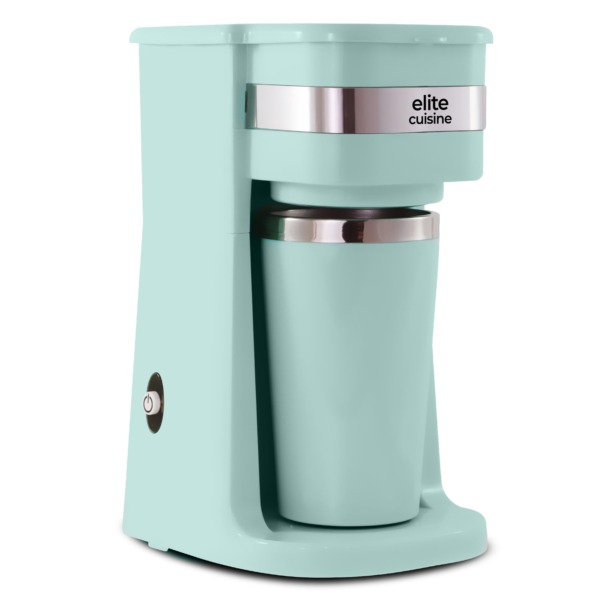 Elite Cuisine EHC3167 Single Serve Personal Coffee Maker With Stainless Steel Travel Mug