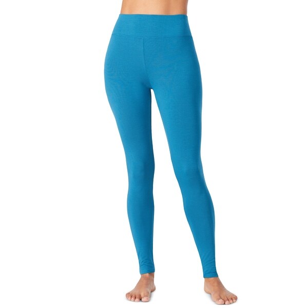 Cuddl Duds Women's Warmth Softwear Stretch Leggings, Blue, XL