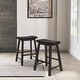 preview thumbnail 3 of 19, Cadiz Saddle Seat 24" Counter Height Backless Stools (Set of 2)