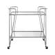 preview thumbnail 50 of 58, Rosa Mid-Century 2-Teir Rolling Metal Bar Cart