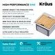 preview thumbnail 12 of 30, Kraus 15 in. Topmount Workstation Stainless Steel Outdoor Kitchen Sink