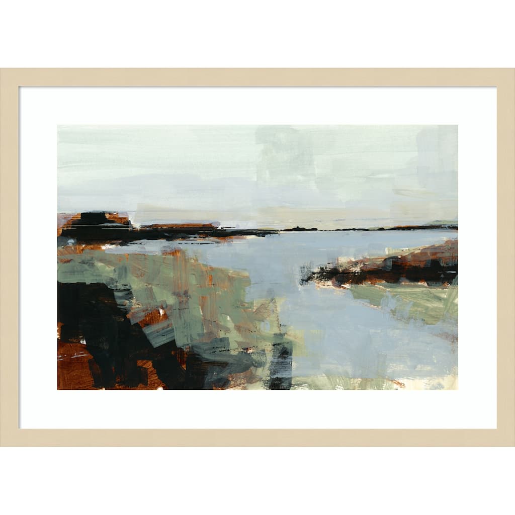 Gone Fishing by Cartissi Wood Framed Wall Art Print