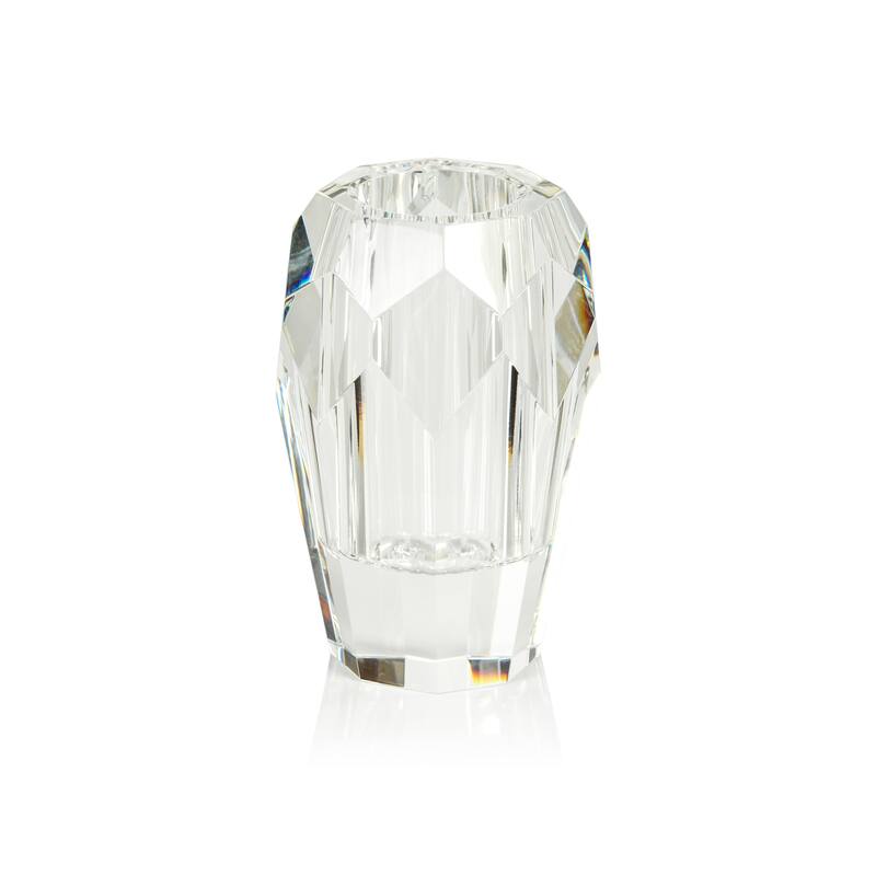 Chiasso 5" Tall Crystal Cut Glass Vase