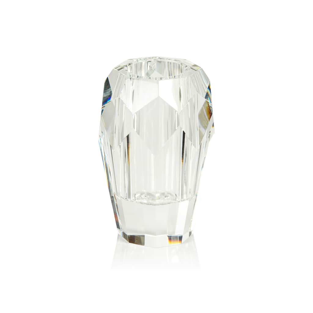 Chiasso 5" Tall Crystal Cut Glass Vase