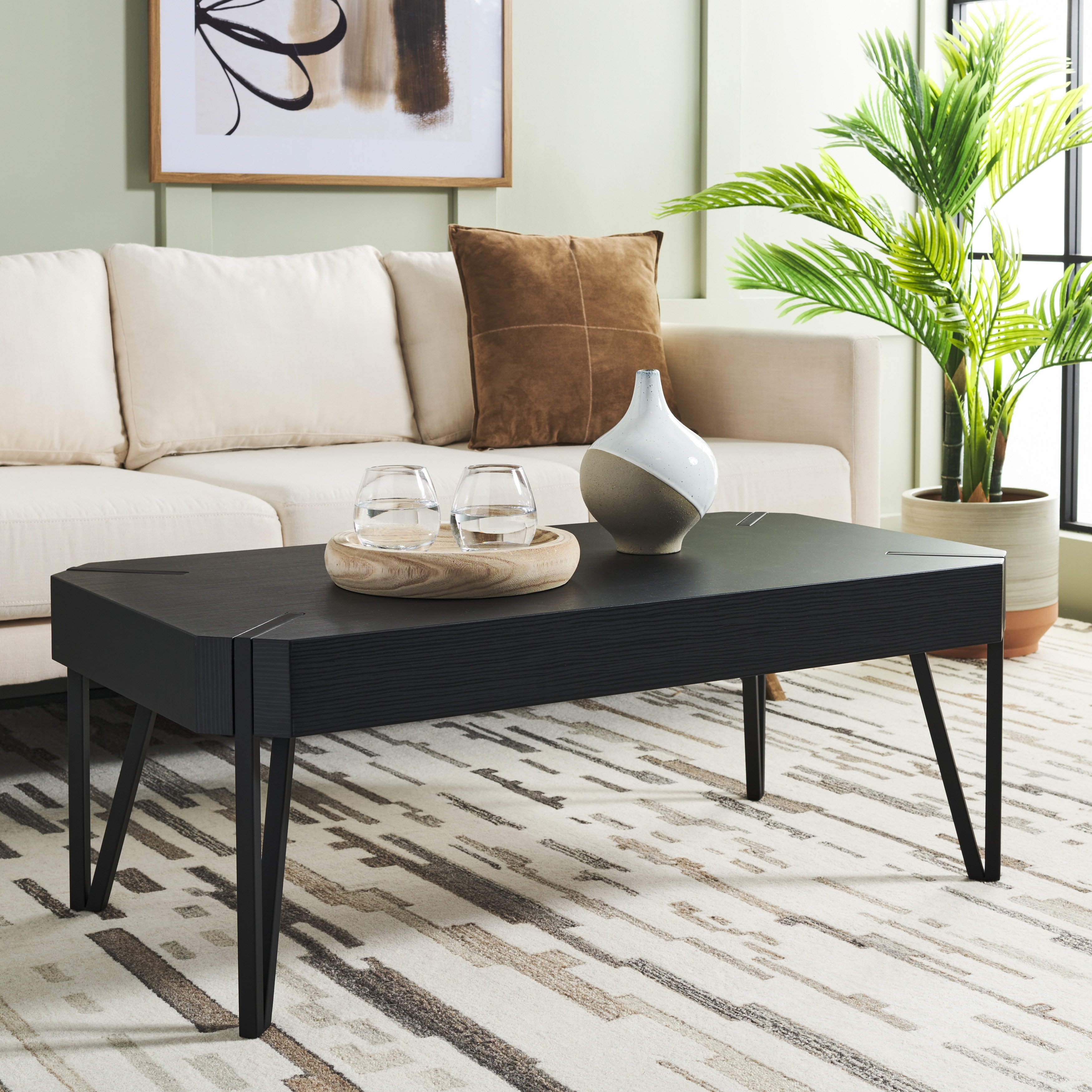 SAFAVIEH Cleva Coffee Table - 43.3" x 23.6" x 15.7" - 43Wx24Dx16H
