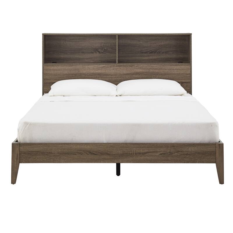 Malins Bookcase Queen Platform Bed with USBs by iNSPIRE Q Classic