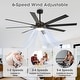 preview thumbnail 46 of 52, 65" Farmhouse Gold Plywood Indoor Large Ceiling Fan with Light and Remote