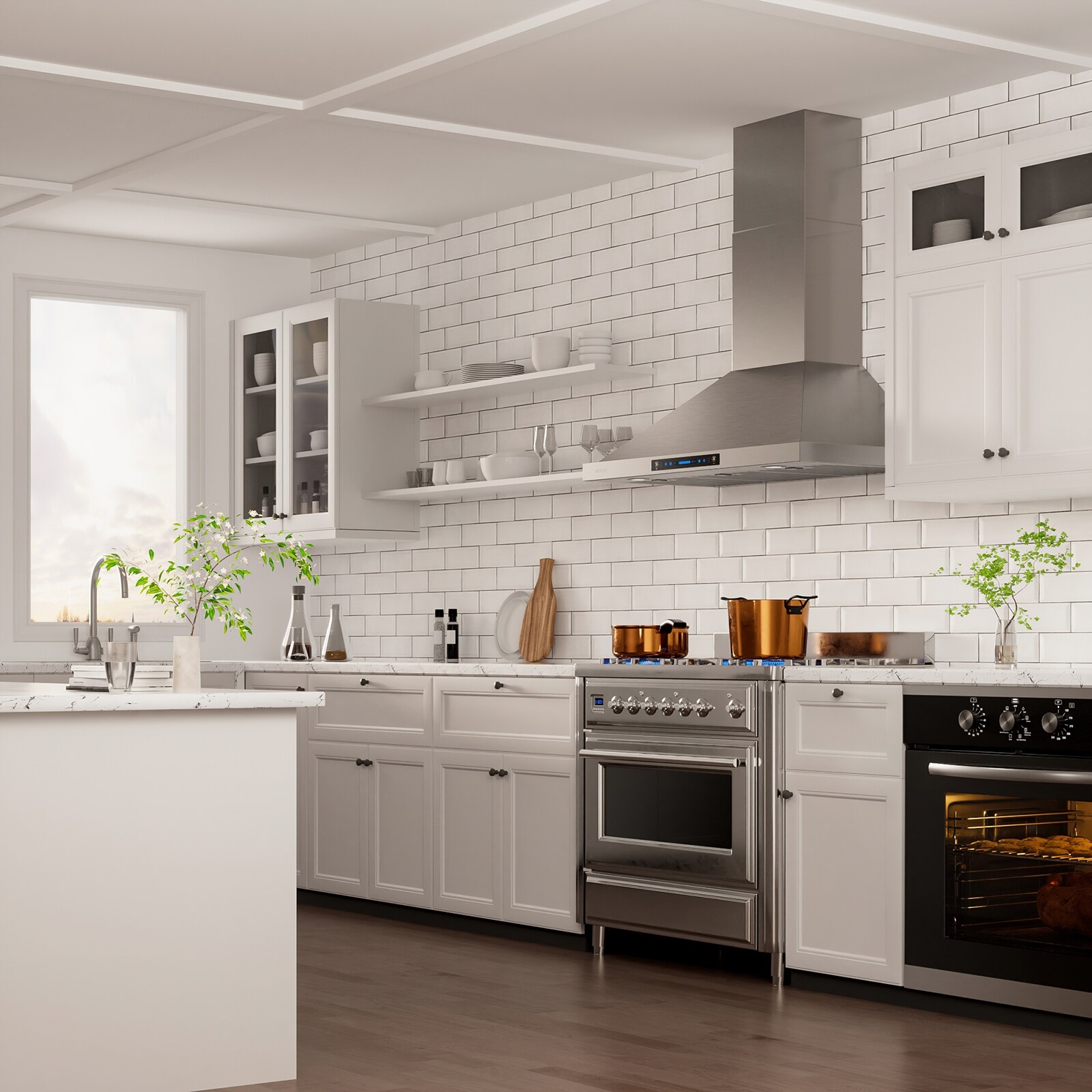IKTCH 30/36 inch Vent Wall Mount Range Hood - Modern Design, Powerful  Airflow, Ultra-Quiet Operation - Bed Bath u0026 Beyond - 37530946