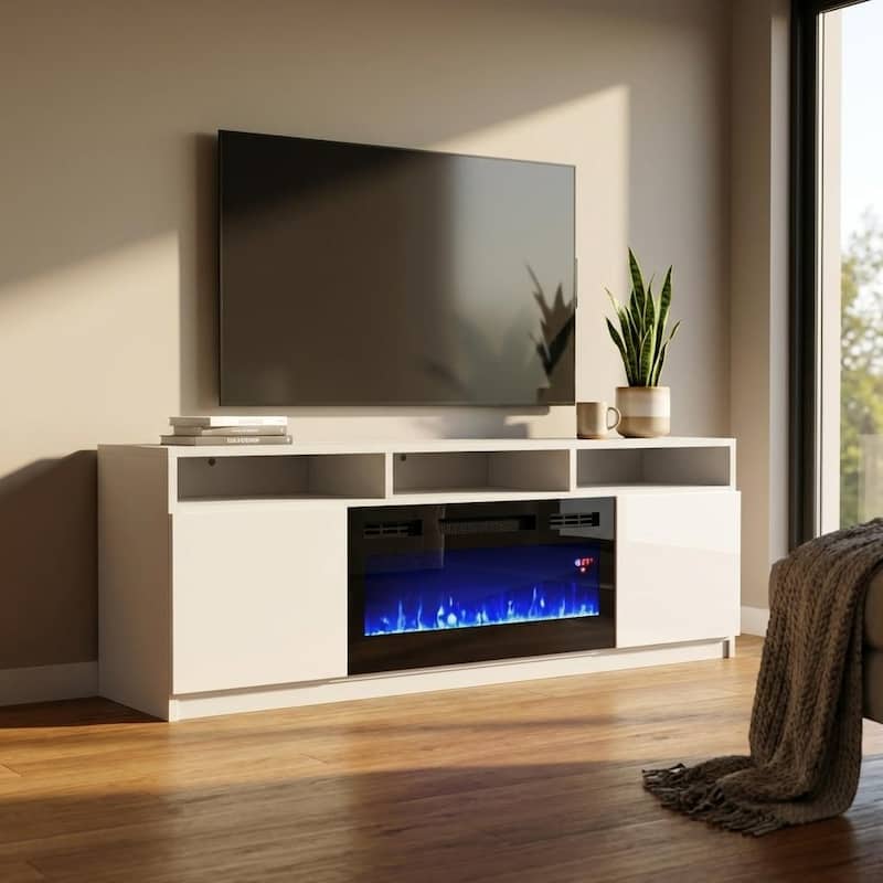 Meble Furniture Reno 05 Electric Fireplace TV Stand for TVs up to 70" - 63" Console for up to 70" TVs