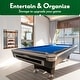 preview thumbnail 8 of 6, ISZY Billiards Wall Mounted Pool Accessories Billiard Ball and Stick Holder Rack - 3.79